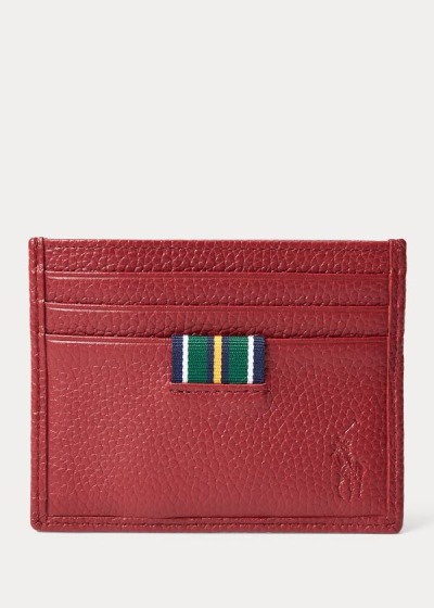 Men's Polo Ralph Lauren Pebbled Leather Card Holder | 495372ZQO